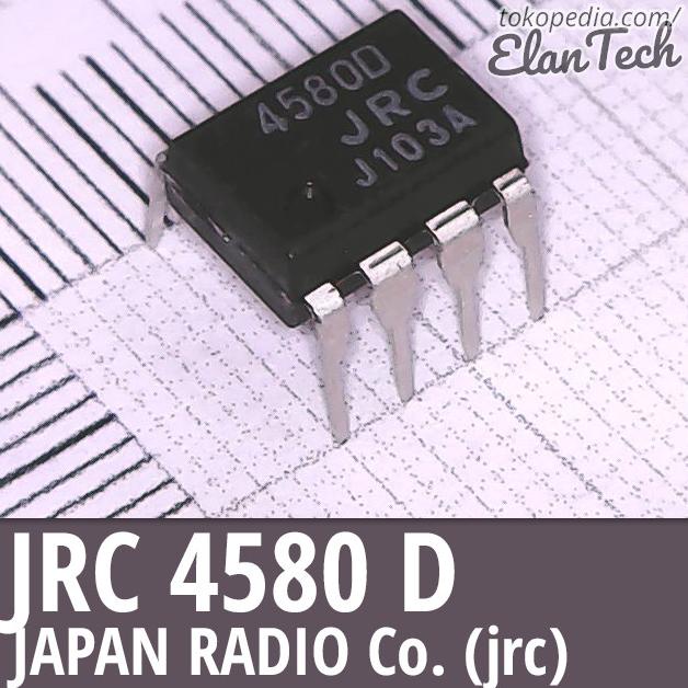 JRC4580 / NJM4580 JRC NJM 4580D JRC4580D Ori Original Asli Elan73c Murah