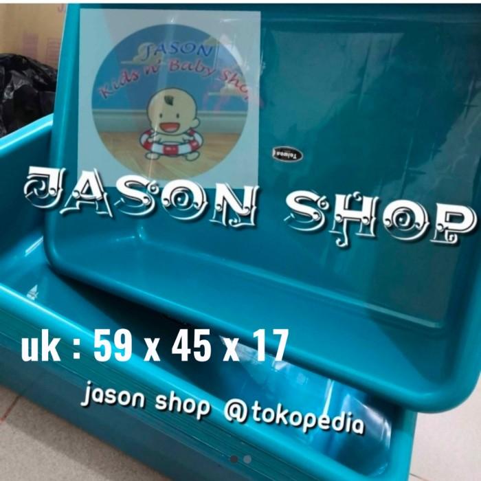 Baskom kotak besar warna/Bak plastik segi warna besar/Baskom segi (L)
