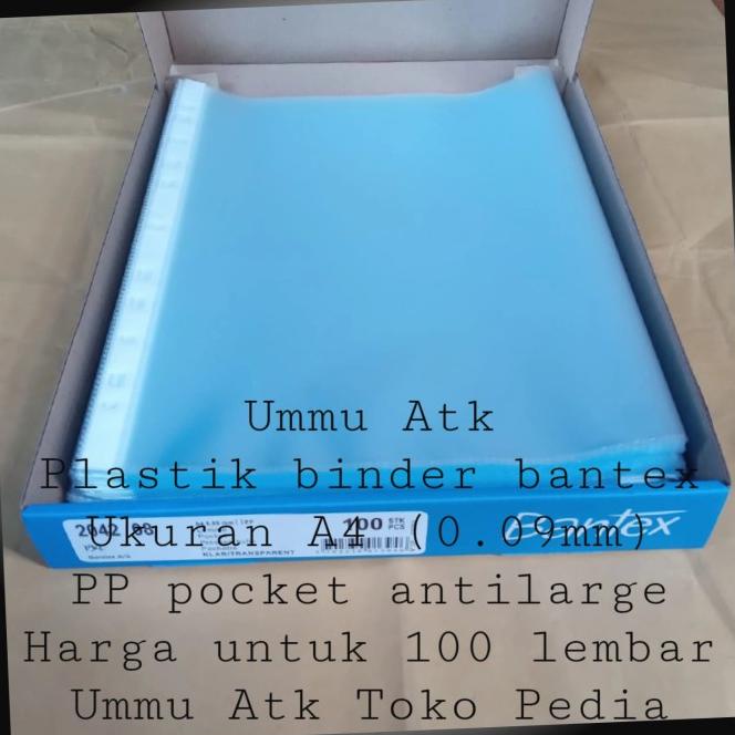

Baru Bantex. Pp Pockets 2042-8. Ukuran A4 Isi 100 Lembar. Original