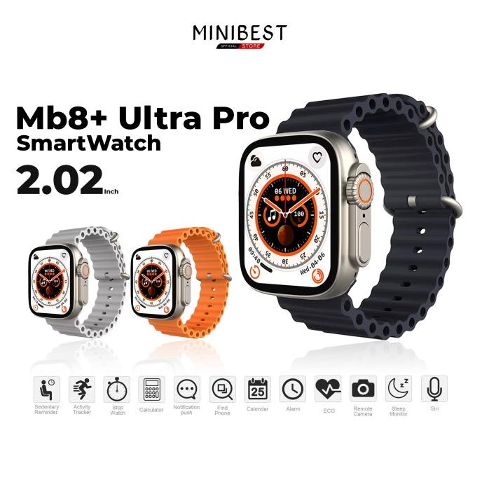 Minibest Smartwatch Mb8+ Ultra Pro Bluetooth V5.2 Full Touch Screen Thegarden00