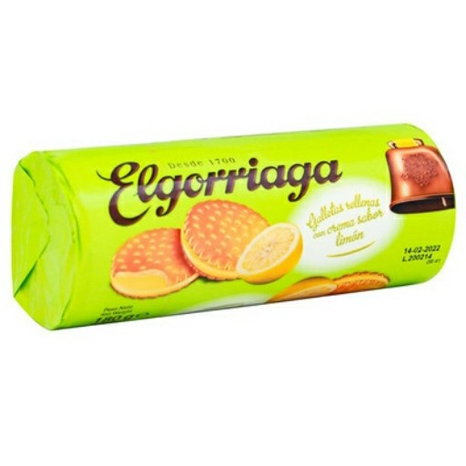 

[180gr] Elgorriaga Lemon Cream Biscuits - Biskuit isi Rasa Lemon