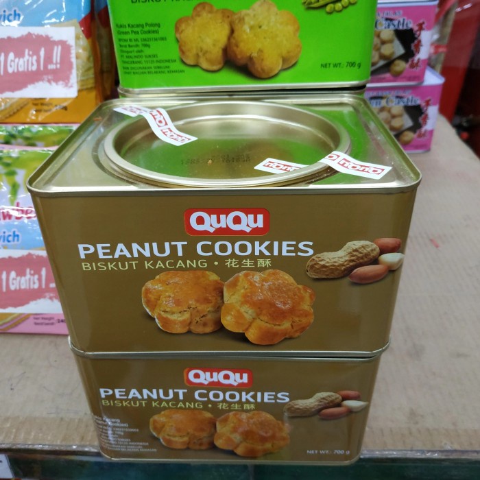 

Peanut Cookies Kaleng Biskut Kacang 700gr Malaysia