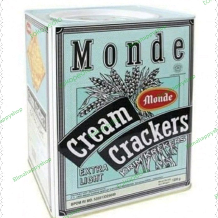 

Monde Cream Crackers Kaleng 1200gr