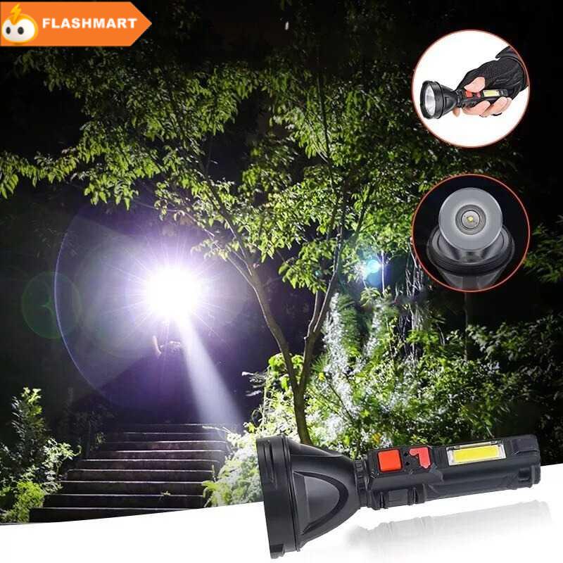 FLASHMART Senter LED USB Rechargeable XPE + COB 800mAh - 830