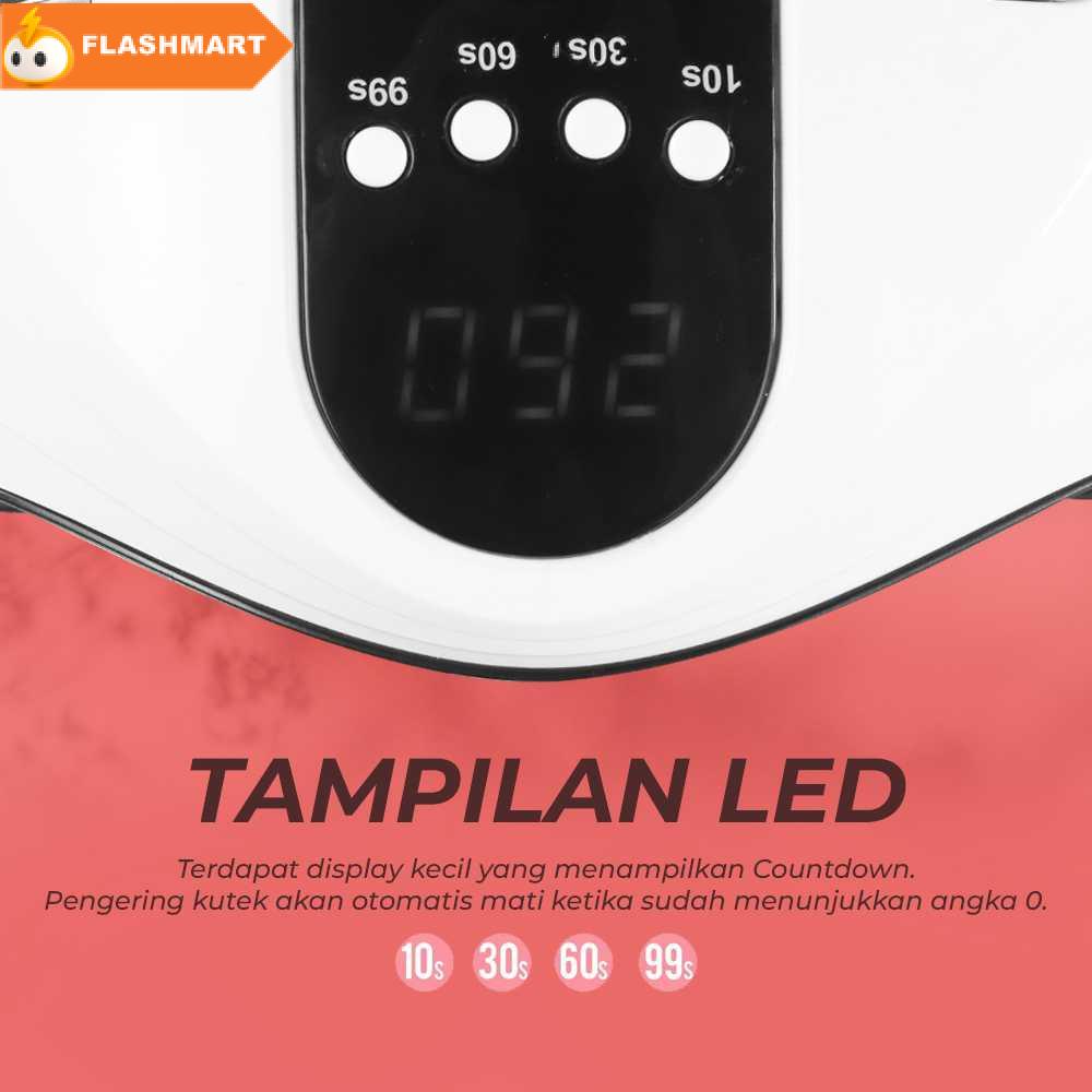 FLASHMART Pengering Kutek Kuku UV LED Nail Dryer 42 LED 120 W - S9