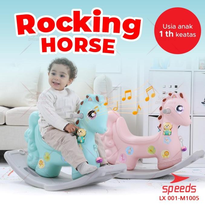 SPEEDS Mainan Anak Kuda Kudaan Mainan Kuda Rocking Horse 001-M1005