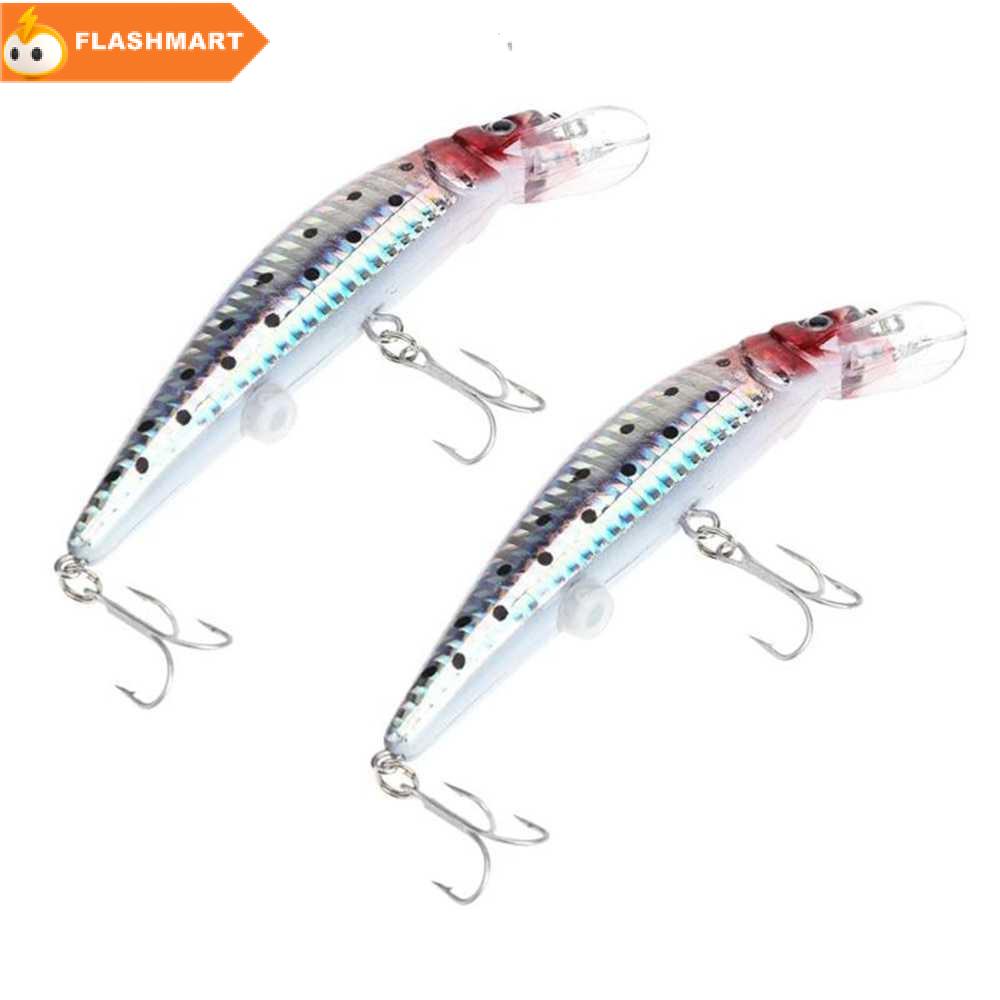 FLASHMART  Umpan Pancing Ikan Flashing LED Floating Lure Bait Recharge - M10