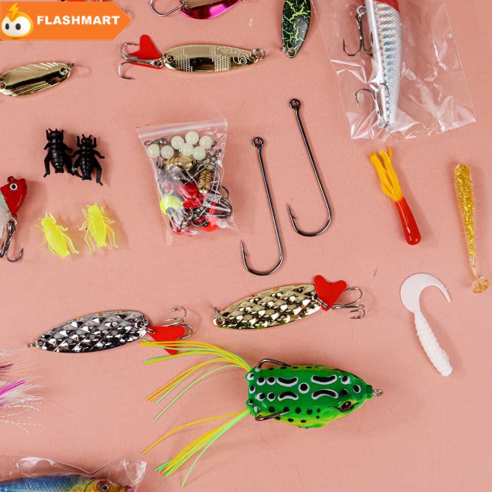 FLASHMART Umpan Pancing Ikan Set Fishing Bait Kit 140PCS - DWS250-E