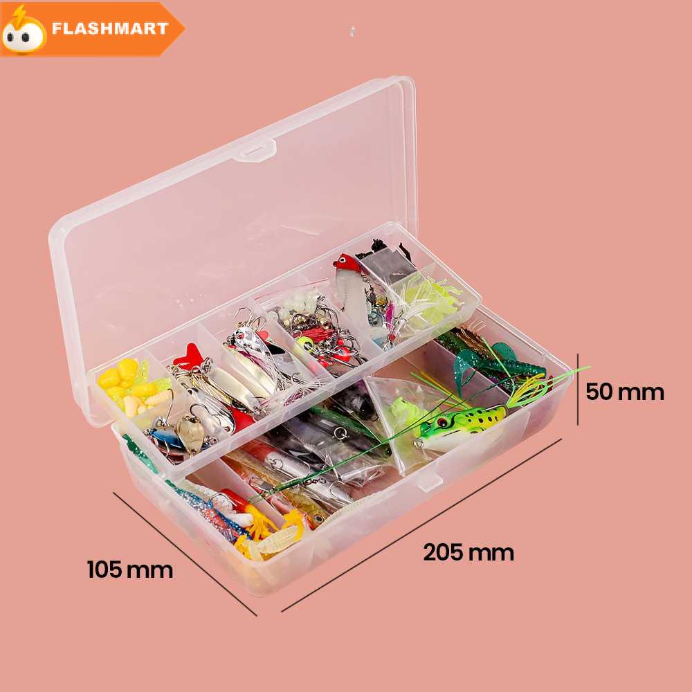 FLASHMART Umpan Pancing Ikan Set Fishing Bait Kit 140PCS - DWS250-E