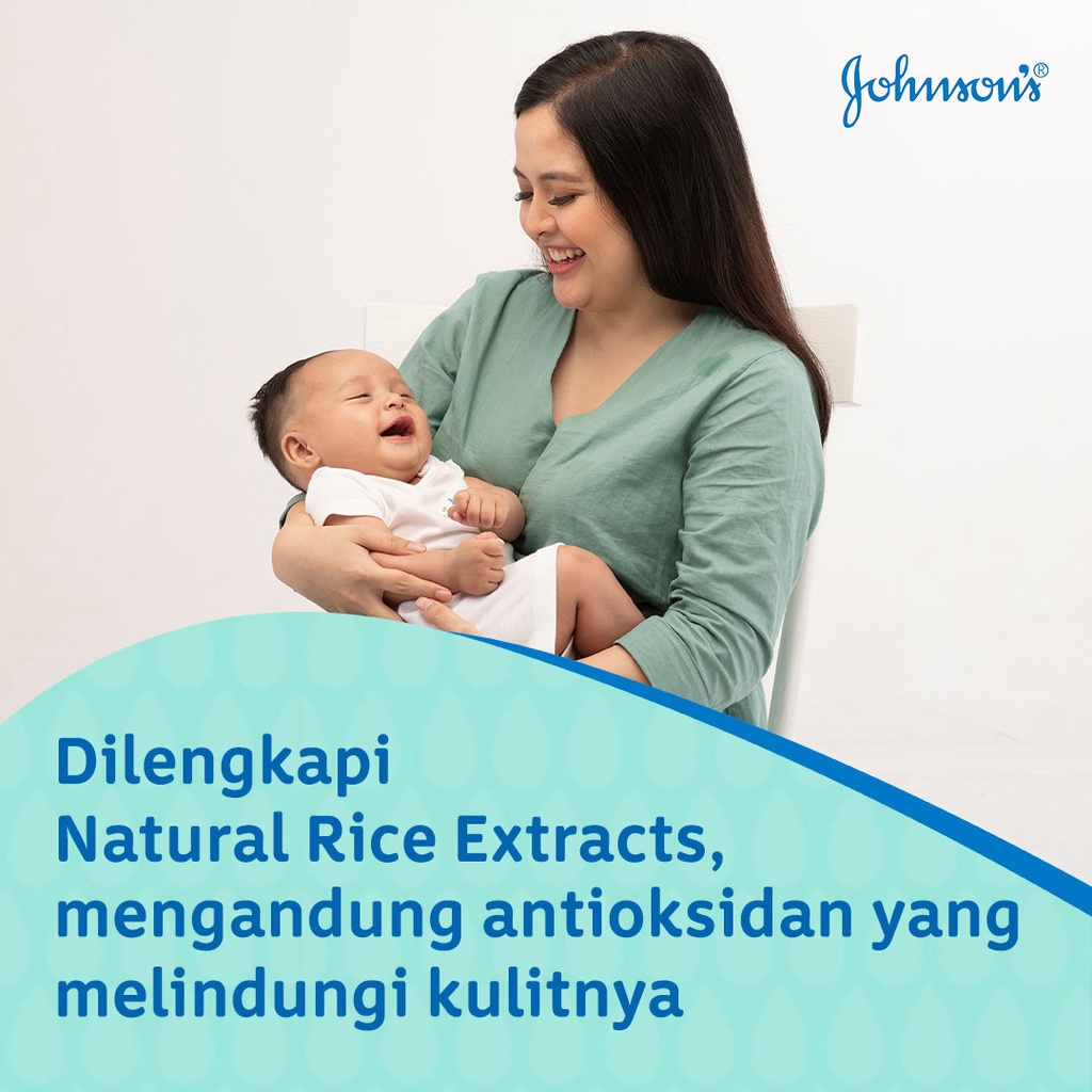 JOHNSON'S Milk + Rice Hair &amp; Body Baby Bath - Sabun Bayi 2in1 Refill 400ml