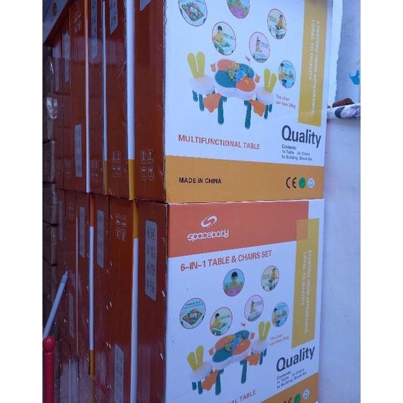 Diskon Spesial Toko Belangbulao [Sale] Set Meja Kursi Lego Anak / Meja Lego 6In1 Termurah