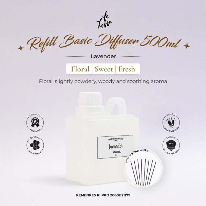 Le Havre - Refill Basic Diffuser 500ml (Isi Ulang Reed Diffuser)