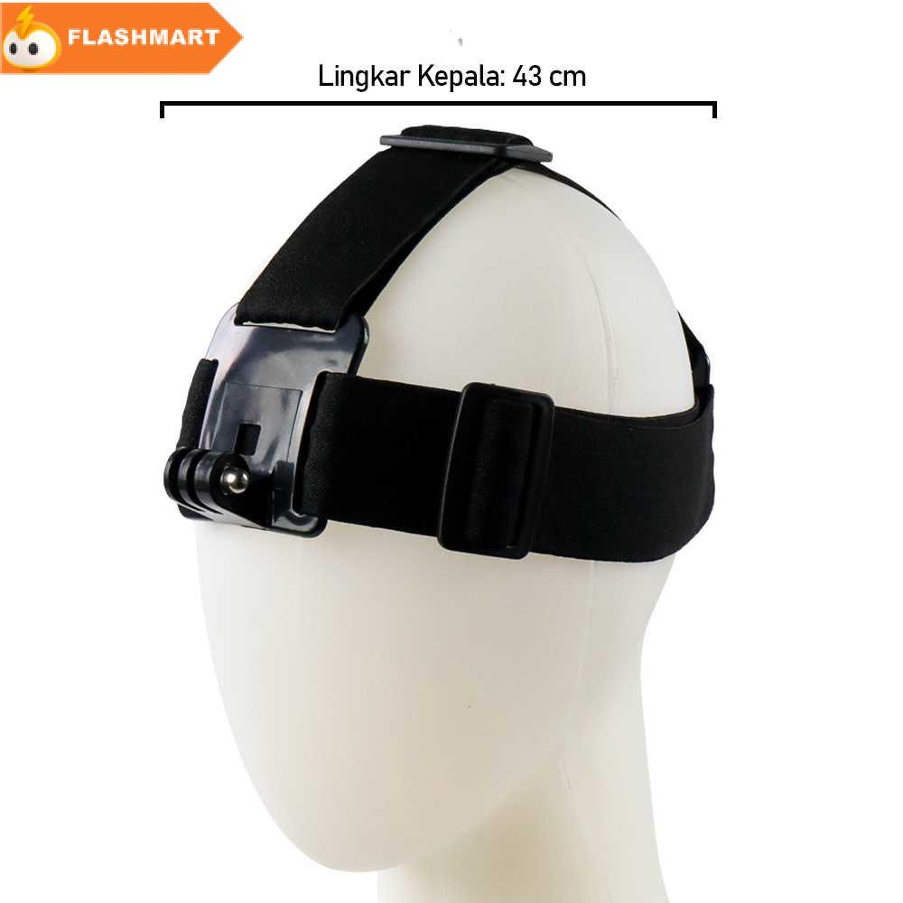 FLASHMART Elastic Adjustable Head Strap Simple Anti-Slide Glue Xiaomi Yi / GoPro