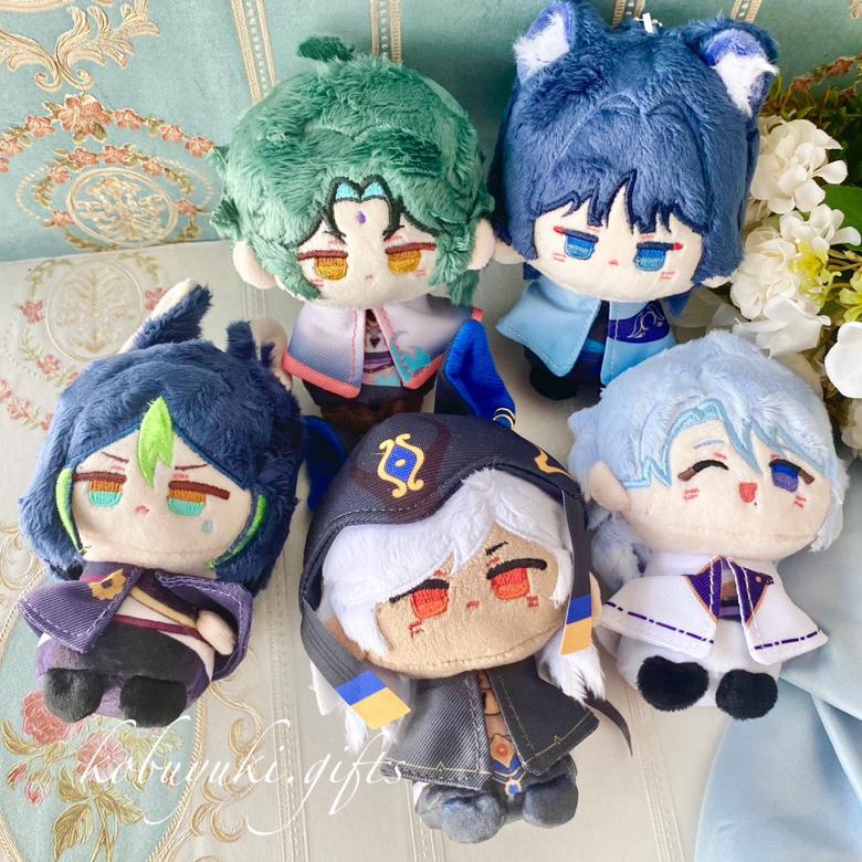 SALE GENSHIN IMPACT 10-12CM KEYCHAIN PLUSHIE DOLL BONEKA PLUSH WANDERER SCARAMOUCHE XIAO TIGHNARI AY