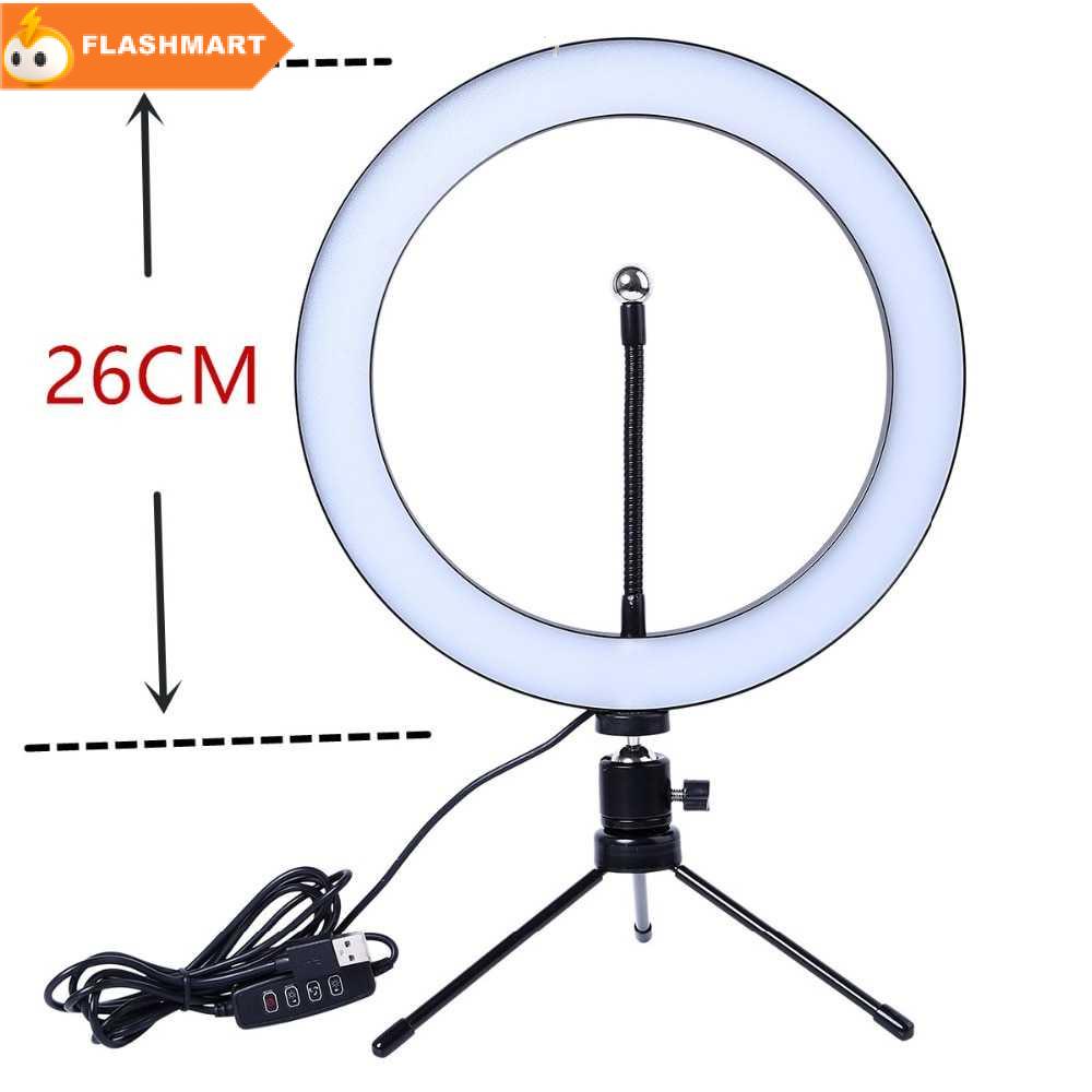 FLASHMART Lacyfans Halo Ring Light LED 120 LED 10 Inch Holder+Mini Tripod - RL-128