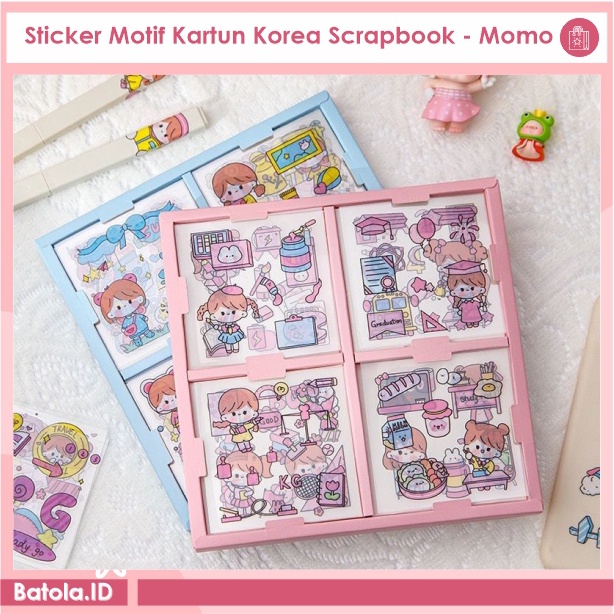 

Sticker Motif Kartun Korea Scrapbook - Momo