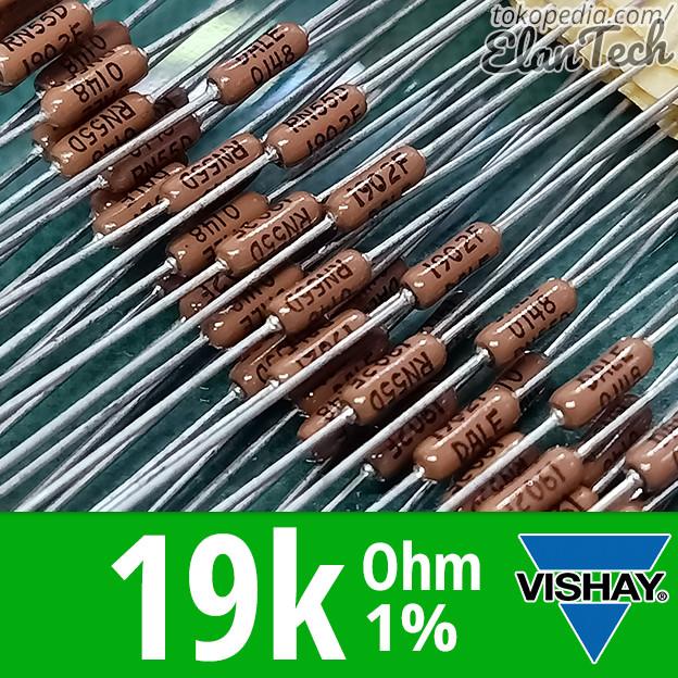 Resistor 19k 1% Vishay Dale RN55D 0.25W 19 Kilo Ohm Elan73c