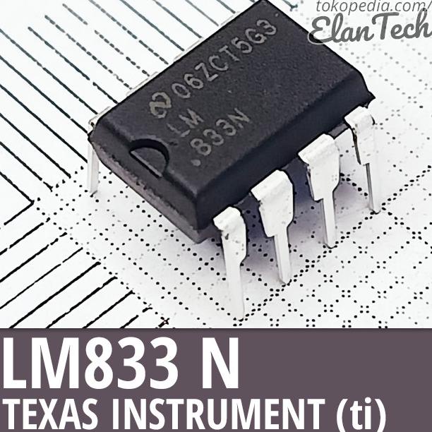 LM833 / LM833N Texas Instruments TI Ori Original Asli Elan73c Murah