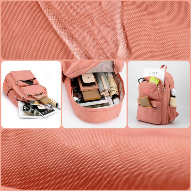 Ocean Sky - Tas ransel wanita BOBO 6025 muat laptop 18in Bahan polyester anti air