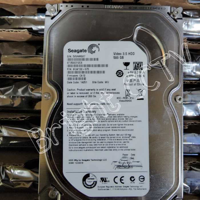 HDD Internal CCTV PC 500GB SD 6TB