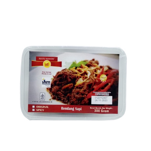 

Restu Rendang Sapi Spicy 300gr