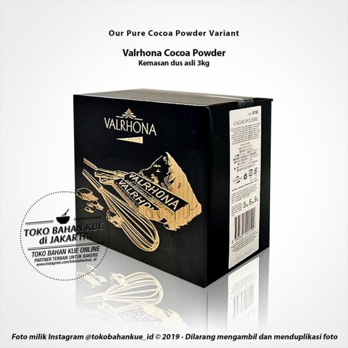 

Valrhona - Pure Cocoa Powder 50Gr Bubuk Coklat Cokelat Murni