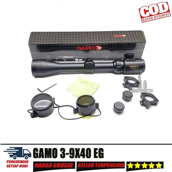 Terlaris Teleskop Gamo 3-9X40 Eg Retikel Mildot Termurah