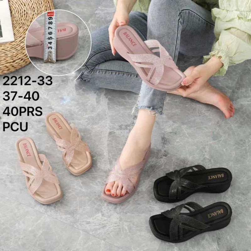 BALANCE Sandal Wanita silang bahan karet