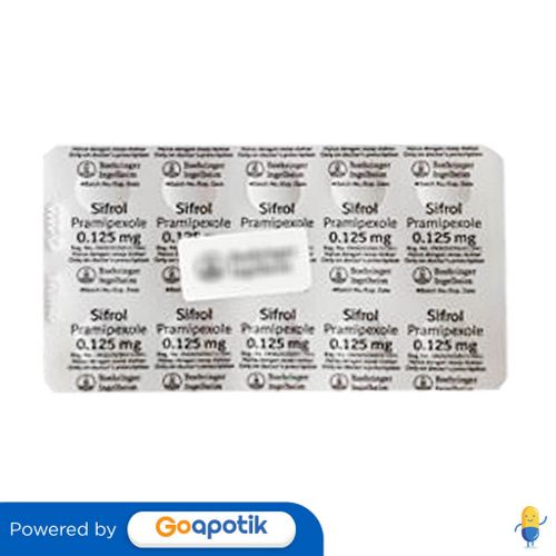 SIFROL 0.125 MG STRIP 10 TABLET