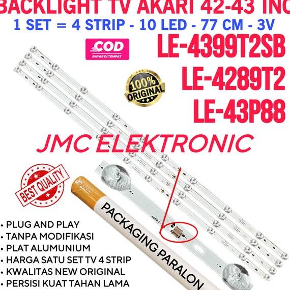 BACKLIGHT TV AKARI 42 INC LE4289T2 LE-4289T2 LAMPU BL 42IN 10K 42 INCH 10 KANCING 3V
