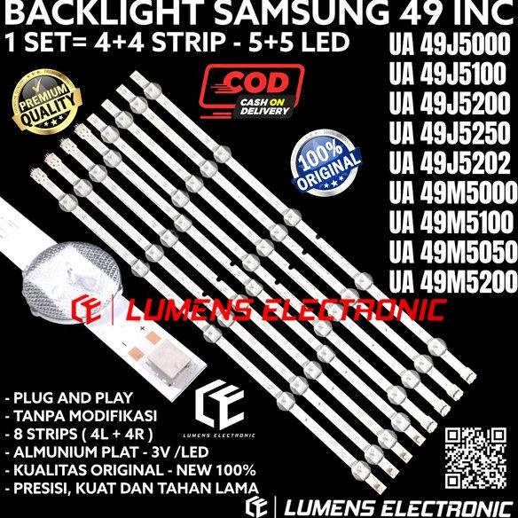 BACKLIGHT TV LED SAMSUNG 49 INC UA49J5000 UA49J5100 UA49J5200 UA49J5250 UA49J5202 UA49M5000 UA49M510