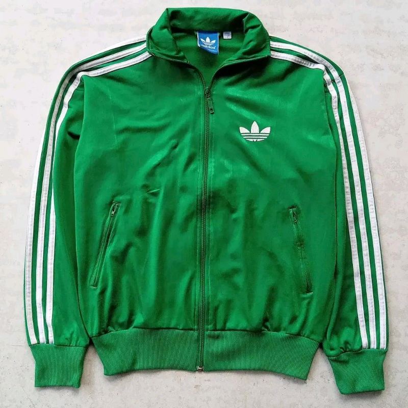 ADIDAS FIREBIRD GREEN TRACKTOP JACKET