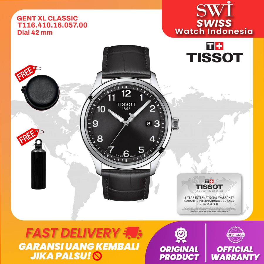 Jam Pria Tissot T116.410.16.057.00 Gent XL Classic Analog