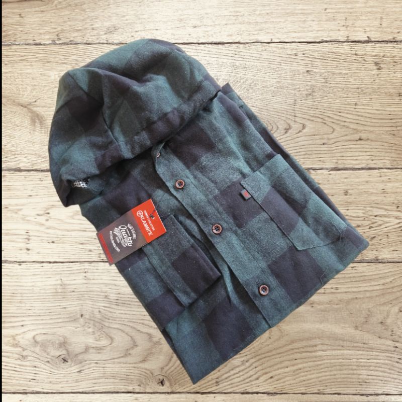 FLANNEL HOODIE PRIA WANITA, KEMEJA FLANNEL PANJANG KUPLUK PREMIUM DISTRO