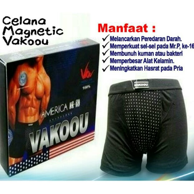 HARGA SPESIAL VAKOOU CELANA DALAM KESEHATAN PRIA - AMERICAN VAKOOU MAGNETIC FIBER - CELANA DALAM BOX
