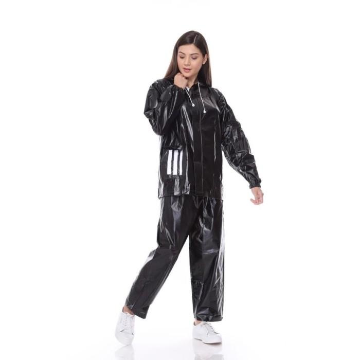 Jas Hujan Sporty Series Dari Ljm X Amz Jacket - Bromo 3G Black