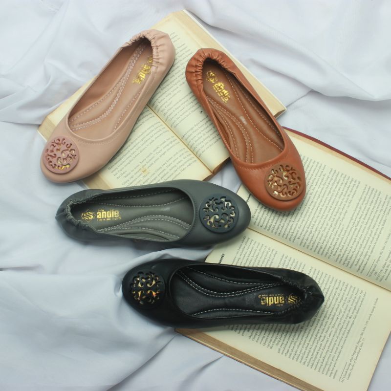 Andas Andis - Sepatu Flatshoes Ballerina Wanita Binna