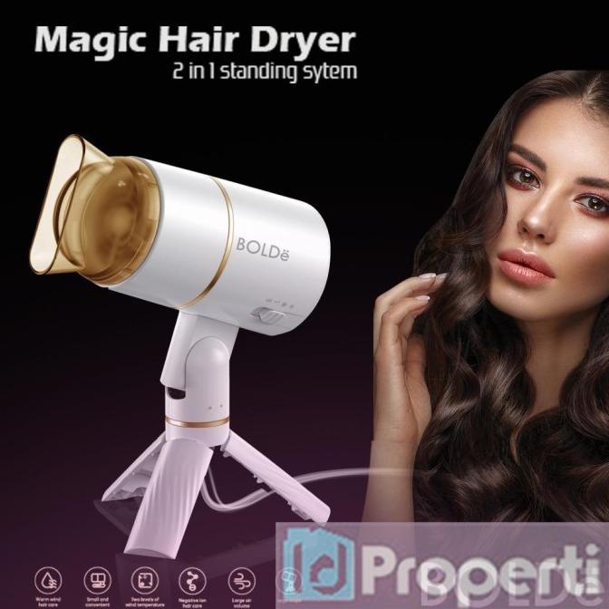 Bolde Magic Hair Dryer 800W 2In1 Alat Pengering Rambut Ion Negatif Ori Yurnibah2