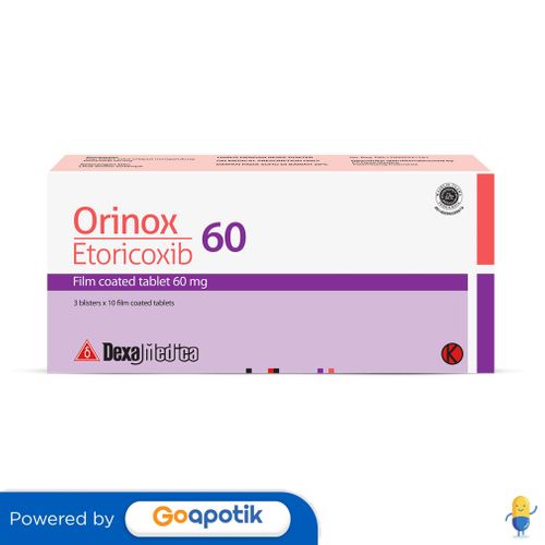 ORINOX 60 MG BOX 30 TABLET