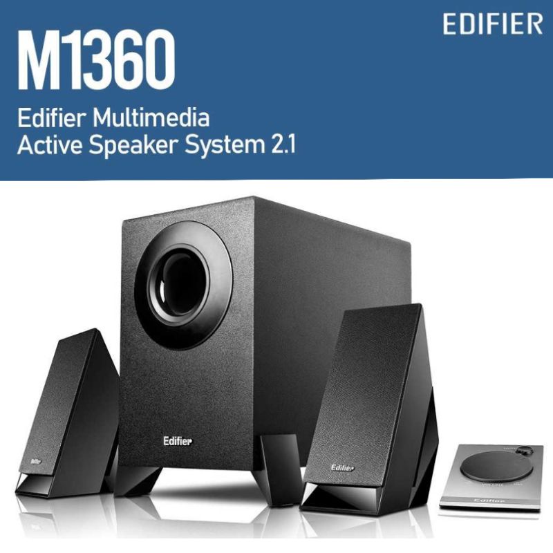 EDIFIER Original Product Multimedia Speaker System 2.1 Subwoofer - M1360 Komputer Laptop Desktop Han