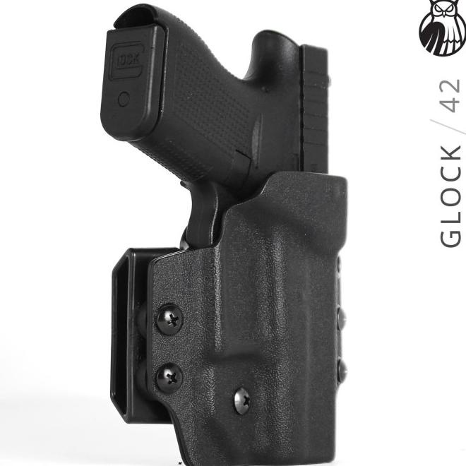 Kydex Holster Glock 42 Owb G42 Slim Cut Outside Waistband Pax Dynamics