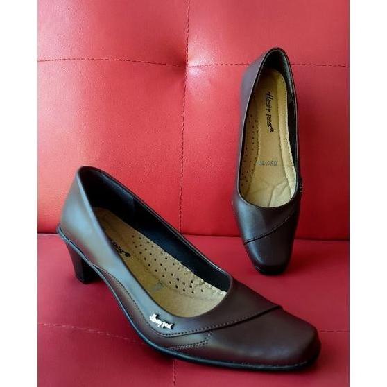 Homyped HSU 03 Sepatu Kerja Wanita / pantofel /heels wanita Coklat By