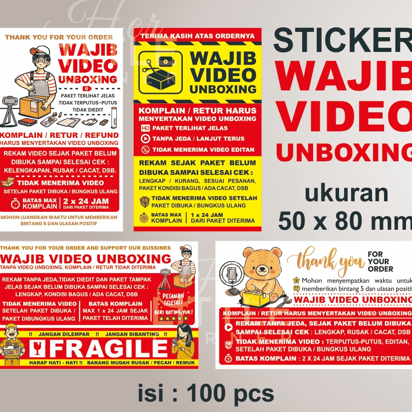 

STAR STICKER VIDEO UNBOXING (isi 100 pcs) size 5 x 8 cm