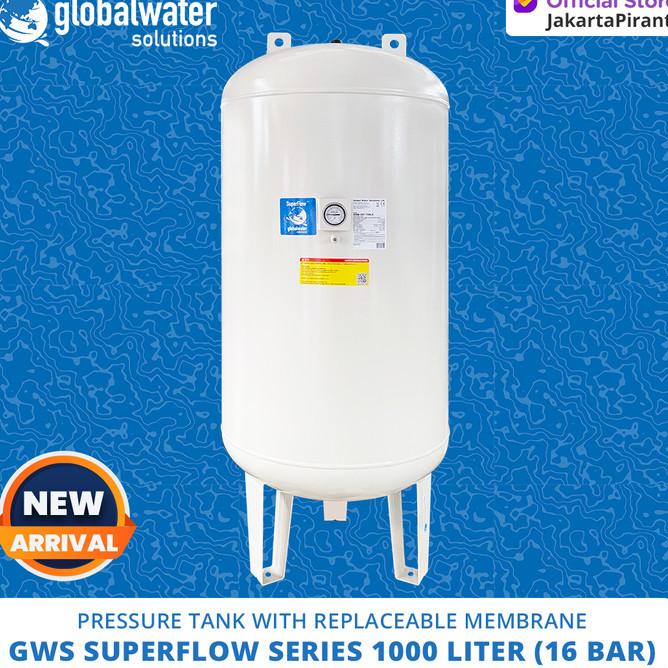 Pressure Tank With Replaceable Membrane Gws Superflow 1000 Liter 16Bar