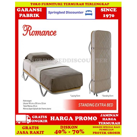 Ranjang Lipat Kasur Extrabed Hotel Folding Bed Foldingbed ROMANCE