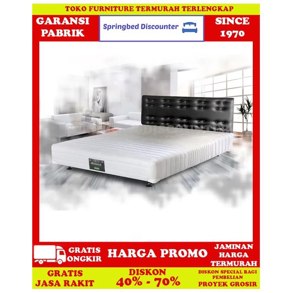 Springbed Spring Bed Kasur Elite Serenity Diamond Single 160x200 Set