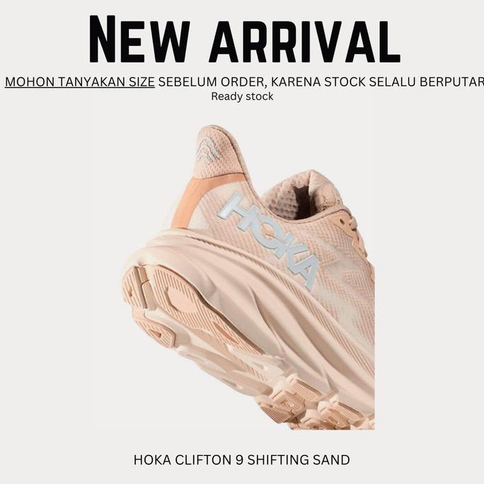 Hoka Clifton 9 Shifting Sand Sepatu Lari Wanita Original 100 % #Original