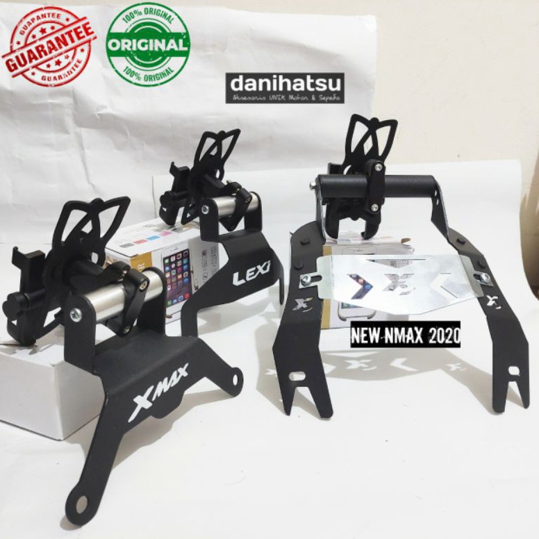 Jaman Now.. HOLDER HP BREKET GPS UNTUK MOTOR XMAX ADV NMAX AEROX LEXI VARIO BEAT MIO FORZA TMAX DUDU