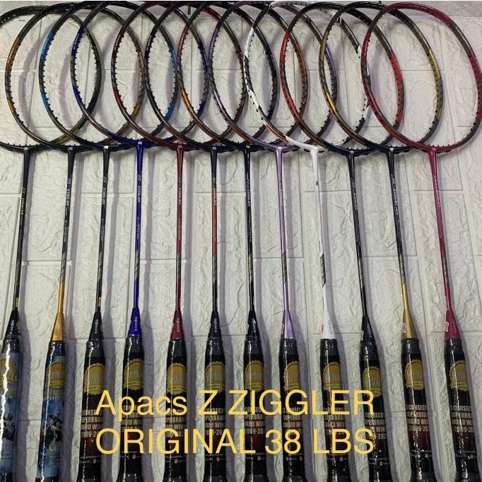 Raket Badminton apacs Z-ZIGGLER Z ZIGGLER UK ORIGINAL KUAT 38LBS