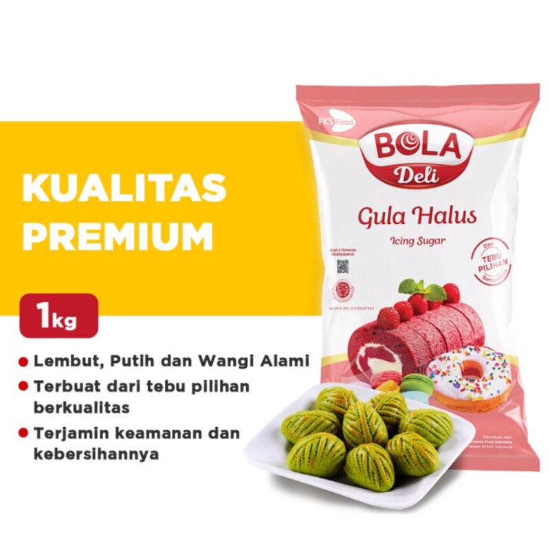 Bola Deli Tepung Gula Halus 500gr Icing Sugar